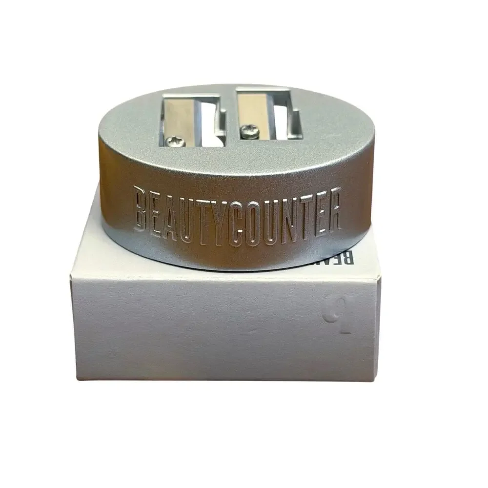 NIB Beautycounter Dual-Blade Metal Pencil Sharpener
